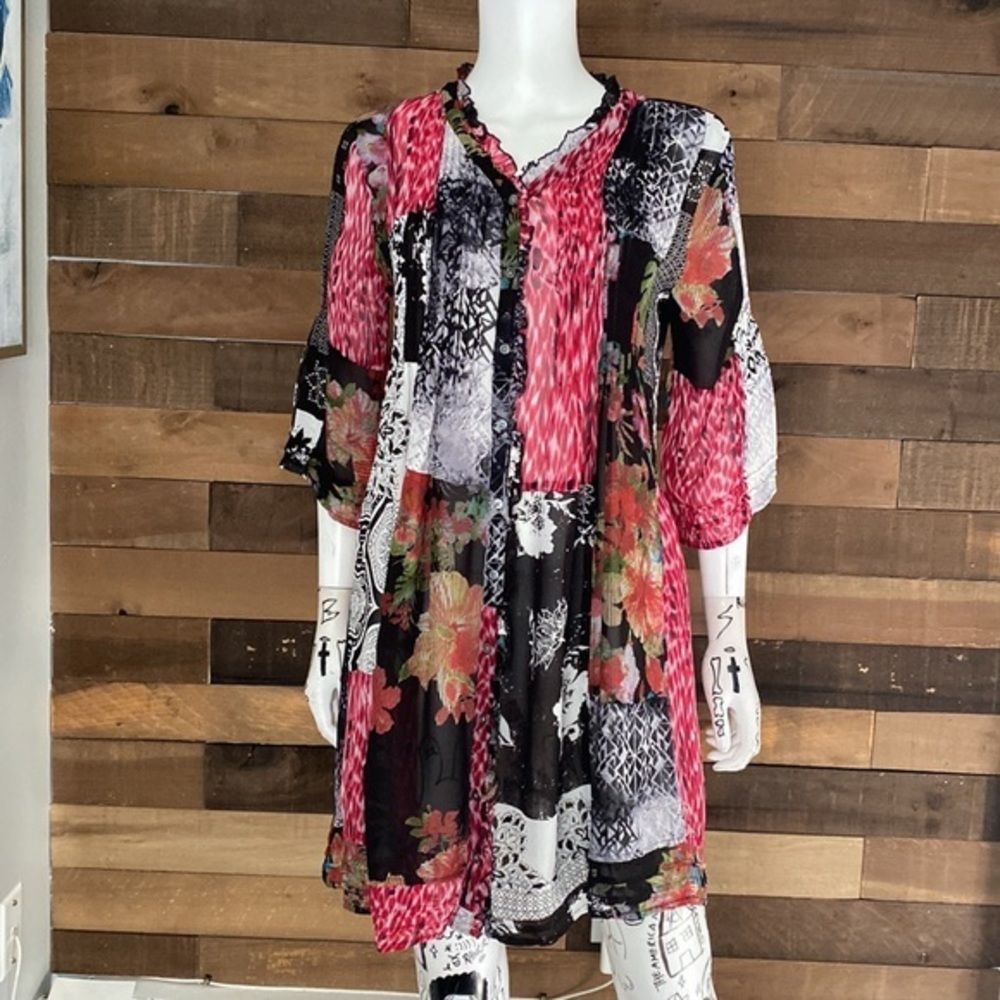 Paparazzi Sheer Multicolor Dress